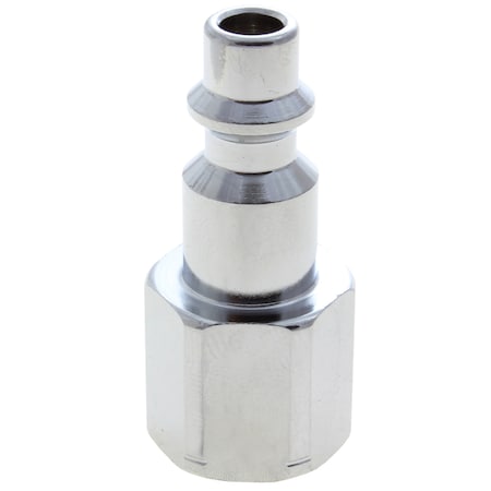 Advanced Technology Products Plug, Chrome-Plated, Industrial, 3/8" Body Size, 3/8" Female NPT 38PIC-N3F